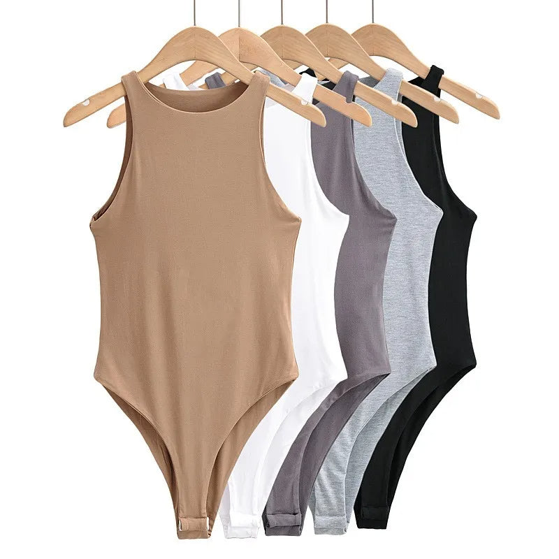 Khaki Seamless Bodysuit - Katherine Jean