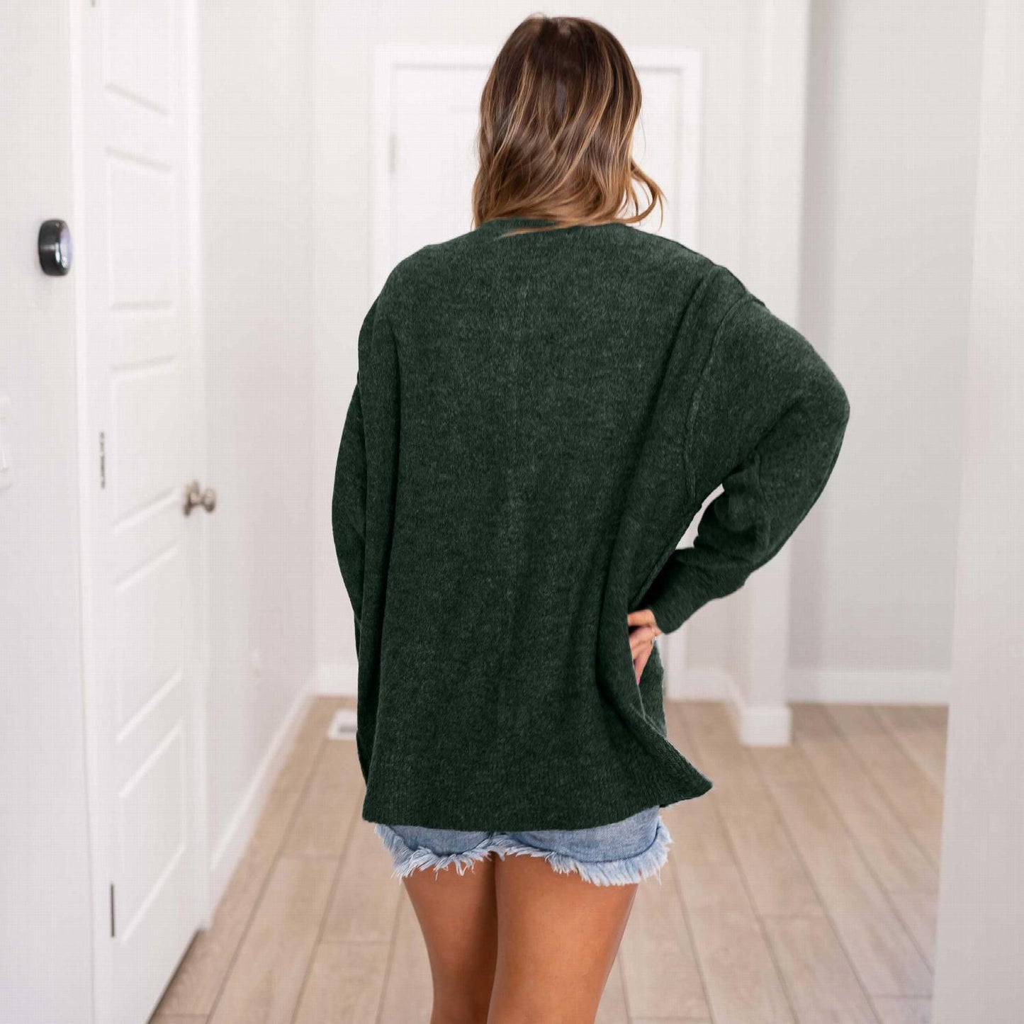 Melange Button Down Cardigan - Katherine Jean