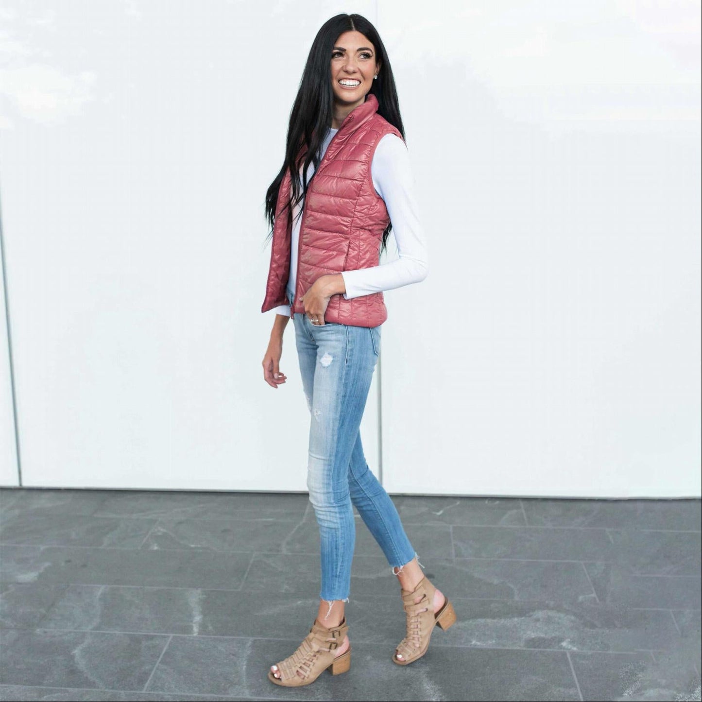 Quilted Padded Vest - Katherine Jean