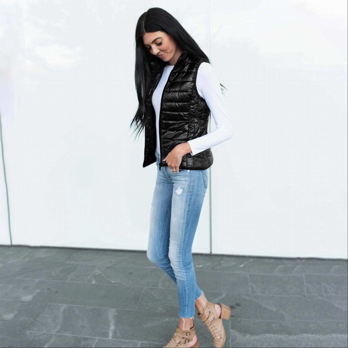 Quilted Padded Vest - Katherine Jean