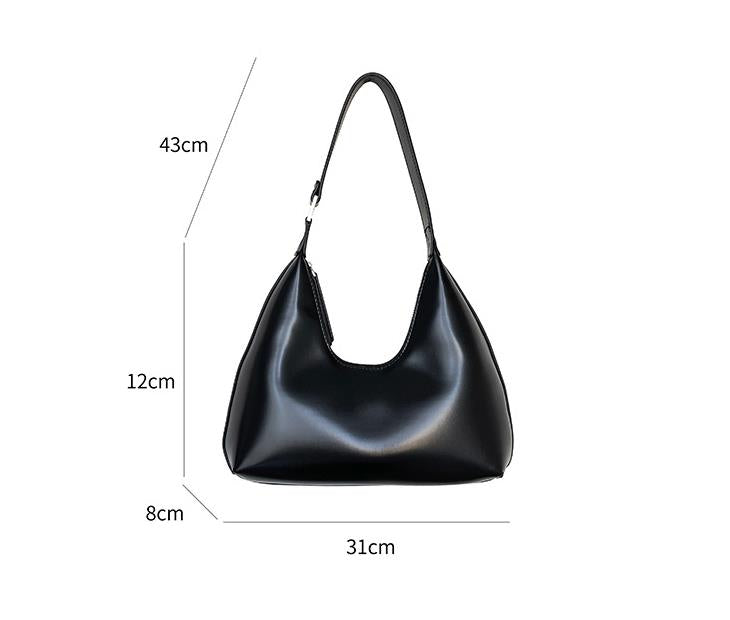 White Sleek Retro Shoulder Bag - Katherine Jean