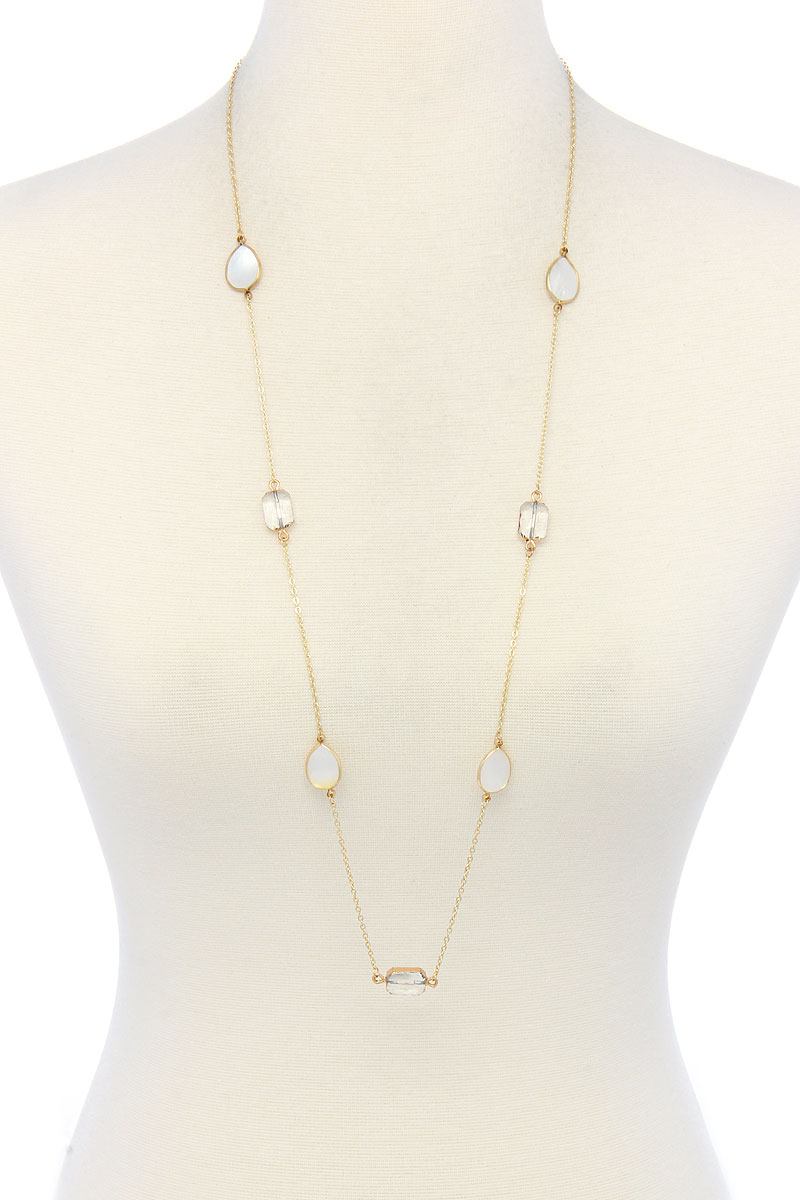 7 Stones Trendy Necklace - Katherine Jean