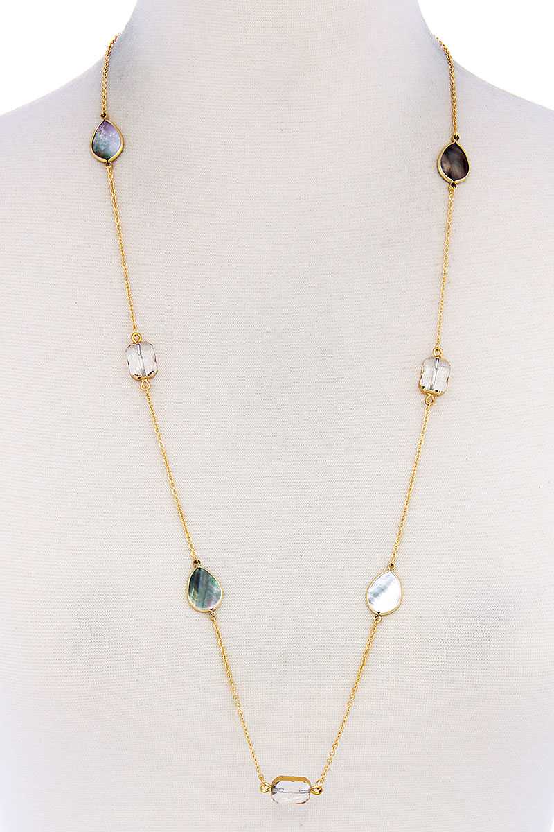 7 Stones Trendy Necklace - Katherine Jean
