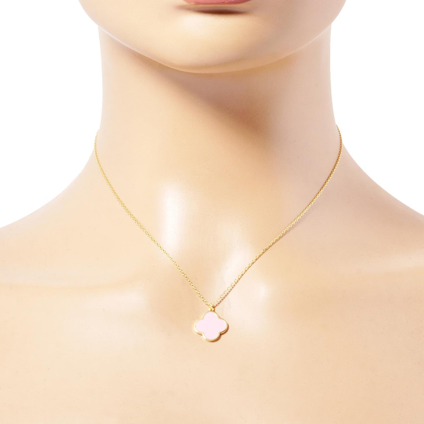 Gold Dipped Flower Pendant Necklace - Katherine Jean