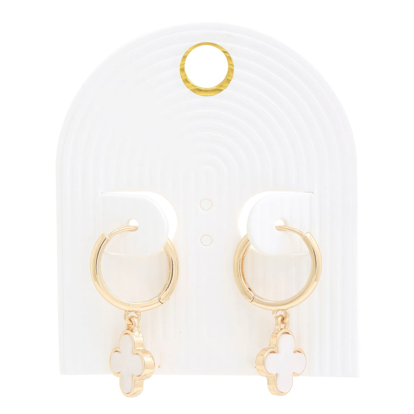 Moroccan Shape Hoop Earring - Katherine Jean