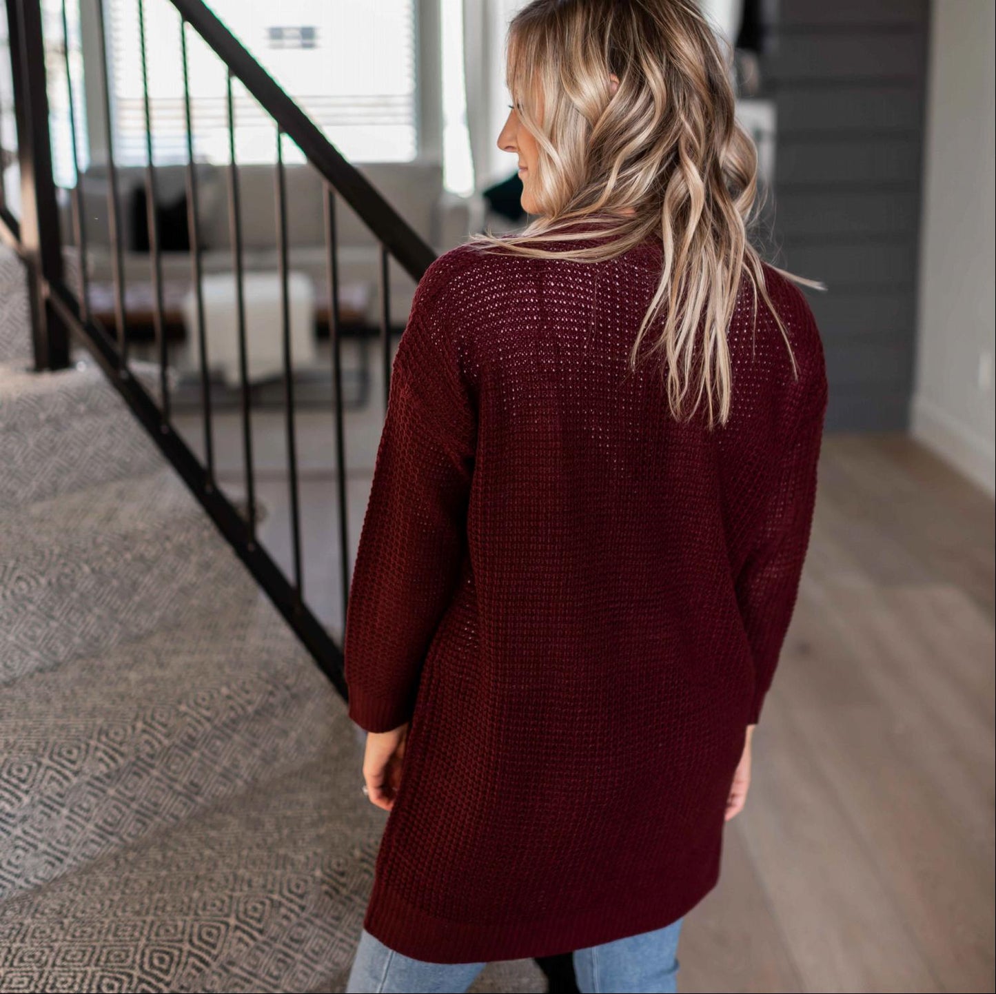 Long Sleeve Open Cardigan Sweater - Katherine Jean