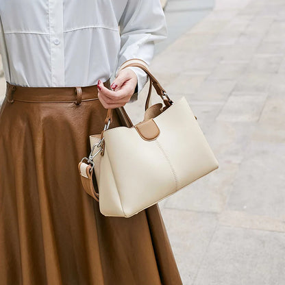 Ivory Vintage Style Faux Leather Crossbody Bag - Katherine Jean