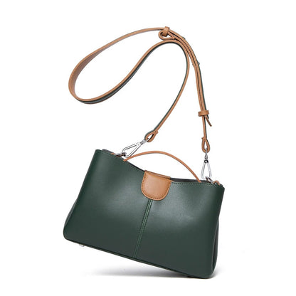 Green Vintage Style Faux Leather Crossbody Bag - Katherine Jean