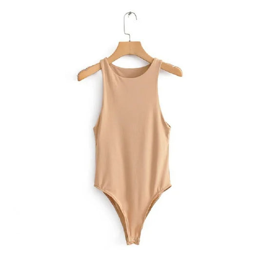 Khaki Seamless Bodysuit - Katherine Jean