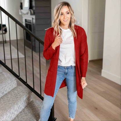Long Sleeve Open Cardigan Sweater - Katherine Jean