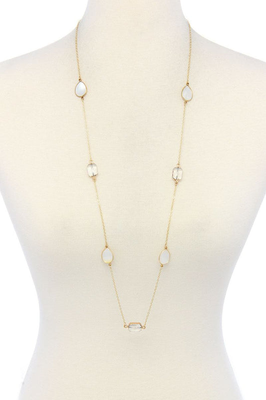 7 Stones Trendy Necklace - Katherine Jean