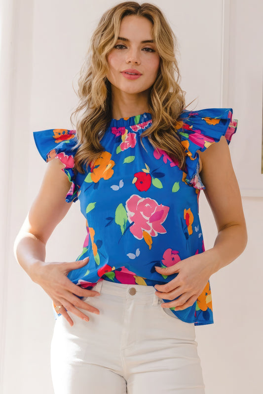 Floral Printed Blouse - Katherine Jean